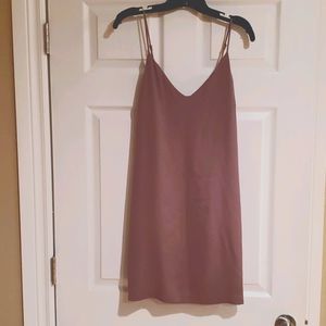 Light purple mini slip dress